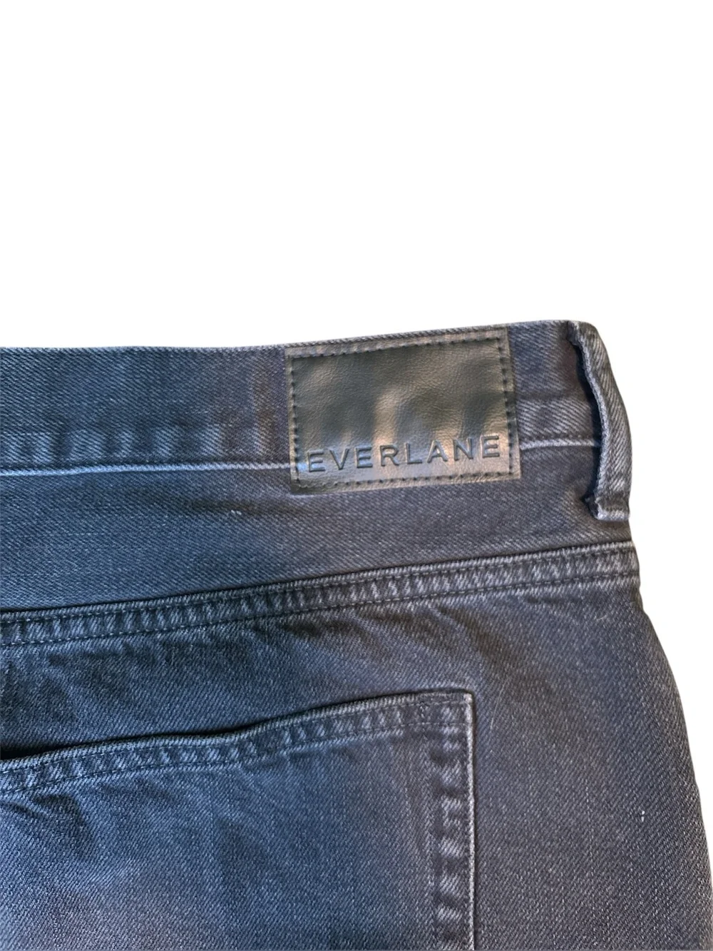 Everlane OG Baggy Jean Short Washed Black 33
